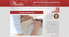 Desktop Screenshot of lesjourneesmansart.com