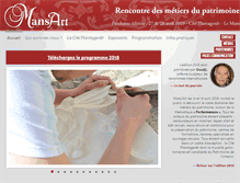 Tablet Screenshot of lesjourneesmansart.com